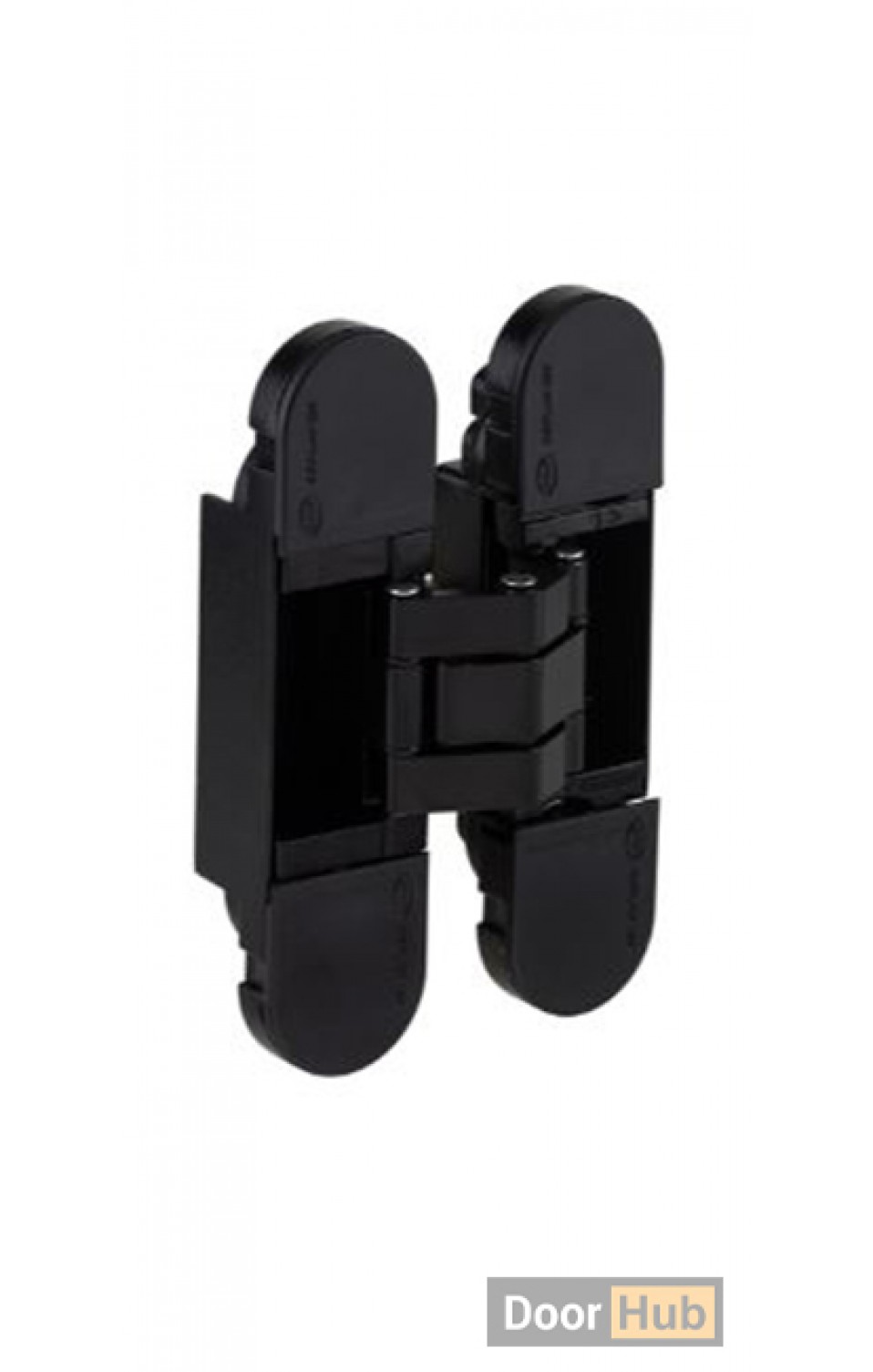 Black Concealed 3D Hinge – Hidden Door Hardware for Developers in UAE